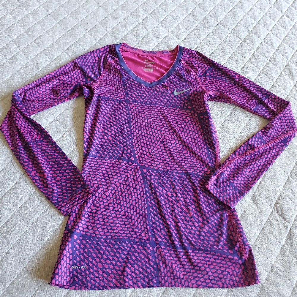 Nike Pro Fitted long sleeve Top Small